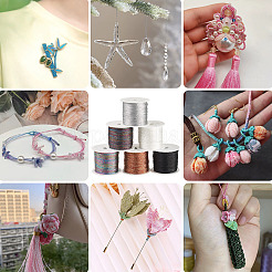 6 рулон 6 цвета 6-слойная полиэстеровая металлизированная нить OCOR-TA0003-11A