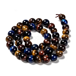 Природных тигровый глаз бисер нитей&nbsp;X-G-F173-14-8mm