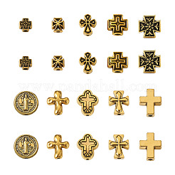 100 pz 10 perline in lega di zinco in stile tibetano&nbsp;FIND-CD0001-38