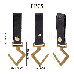 Вешалки из искусственной кожи HJEW-WH0028-91B