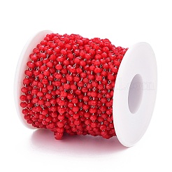 Граненые акриловые цепочки из бисера ручной работы CHS-M003-16P