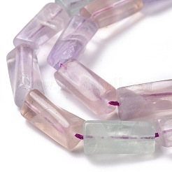 Fluorite naturale perline colonna torsione fili&nbsp;G-L240-02