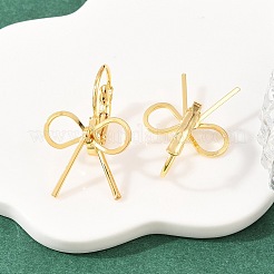 Серьги-гвоздики с застежкой-бабочкой из латуни&nbsp;EJEW-A150-04B-G