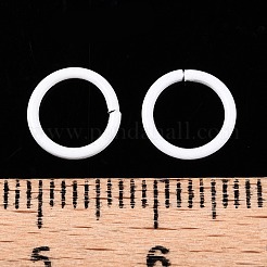 100 Stück offene Biegeringe aus Zinklegierung mit Einbrennlackierung&nbsp;FIND-WH0032-85A-03