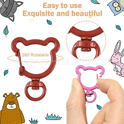 15 шт. окрашенный распылением сплав с поворотным замком-карабином&nbsp;FIND-YW0010-11