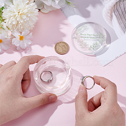 Transparente Ringdisplayboxen aus Acryl mit magnetischem Deckel&nbsp;CON-WH0095-116C