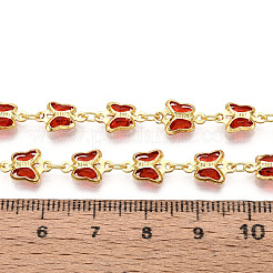 Латунные стеклянные цепочки-подвески в виде бабочек CHC-T018-11D-G