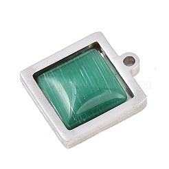 Anhänger aus Edelstahl 303 mit Katzenaugen-Pavé&nbsp;STAS-K325-05P-01