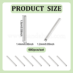 600шт латунные бусины KK-UN0004-18P