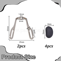 Комплекты для замены носовых упоров солнцезащитных очков&nbsp;DIY-AR0005-02B