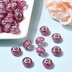 Бусины из смолы европейского стиля с большим отверстием &nbsp;X-OPDL-R118-10B