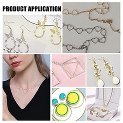 60 шт. 6 стиля соединительного кольца из нержавеющей стали 304&nbsp;STAS-UN0056-44