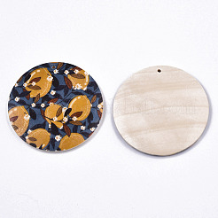 Ciondoli in legno stampato seris di frutta&nbsp;WOOD-S045-103B-01