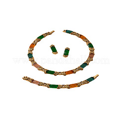 Прямоугольные ожерелья из сплава акрила&nbsp;FS-WG120DF-01