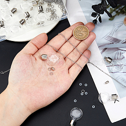 DIY-Sets zur Herstellung von Halskettenanhängern aus Edelstahl 304 und Glasflaschen&nbsp;DIY-HS0001-59C