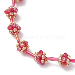 Pulseras de cuentas de semillas de vidrio para mujeres&nbsp;BJEW-MZ00216-02
