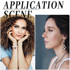 30 шт. 5 стиля подвески из сплава со стеклянной пластиной&nbsp;FIND-SC0006-66