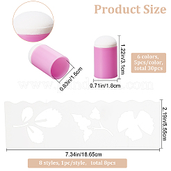 30шт. 6-х цветный инструмент для рисования губкой DIY-CP0007-53