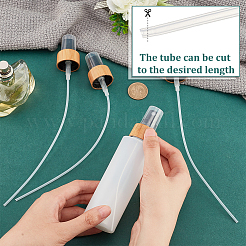 Пластиковая и бамбуковая бутылка-распылитель сменная верхняя часть насоса-дозатора&nbsp;LS-MRMJ-WH0087-11A