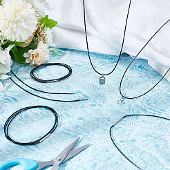 Плетеные круглые шнуры из вощеного полиэстера&nbsp;FIND-WH0136-59A-01