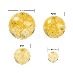 Fili di perline di citrino naturale 186 pz 4 dimensioni&nbsp;G-LS0001-08