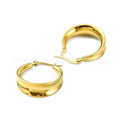 Серьги-кольца из нержавеющей стали 304 EJEW-K271-02E-G