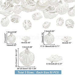 150 шт. 3 подвески из искусственного жемчуга с перламутровым покрытием и акриловыми бусинами SACR-PH0001-50