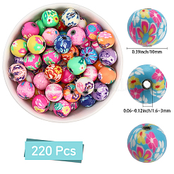 Бусины из полимерной глины  CLAY-PA0001-08B