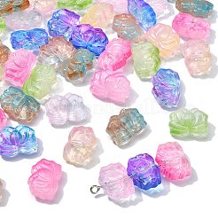 70 Stück 7 Farben zweifarbige Glasperlen&nbsp;GLAA-CJ0001-78