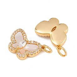 Pendentifs en laiton zircon cubique transparent&nbsp;SH-CBA197E-09G