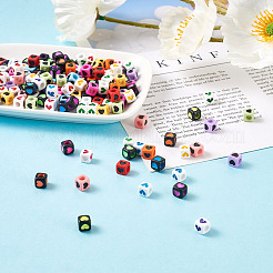 450шт 3 стиля непрозрачные акриловые бусины OACR-CW0001-02