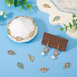 16 шт. подвески-соединители из сплава со стразами&nbsp;ALRI-TA0001-39