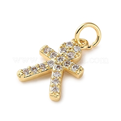 Латунные микро проложить кубического циркония подвески KK-I383-05G-03