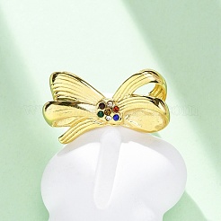 Нержавеющая сталь 304 с регулируемыми манжетами из стразов&nbsp;RJEW-Q020-18G