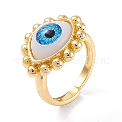 Латунь манжеты кольца RJEW-M138-24G-B