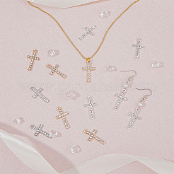 48шт 3 цвета подвески из сплава со стразами FIND-FH0007-72