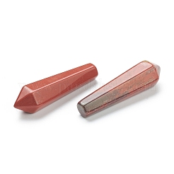 Натуральный красный яшма остроконечные бусы G-E490-C31