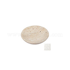 Плоский мраморный настольный поднос круглой формы для хранения&nbsp;AJEW-WH0348-408