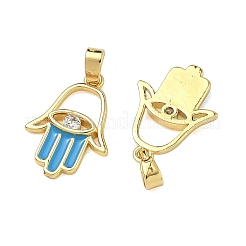 Pendentifs en laiton zircon cubique transparent&nbsp;KK-A294-08G-02