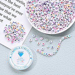 1000 шт. Непрозрачные акриловые бусины DIY-YW0002-10