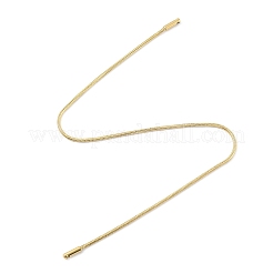 Ионное покрытие (ip) 304 нержавеющая сталь круглая змея браслет цепь изготовление BJEW-M293-11G