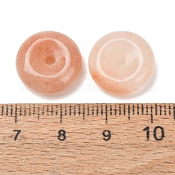 天然ピンクアベンチュリンのピースドーナツペンダント  円周率のチャーム  15x5mm  穴：2mm&nbsp;GG-CBA04F4-02C