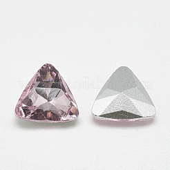 Cabochons en verre avec strass de dos avec point&nbsp;RGLA-T087-18mm-10