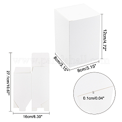 Складная творческая коробка крафт-бумаги CON-WH0062-05B