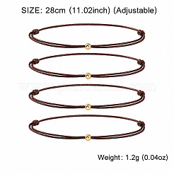 Ensembles de bracelets à un brin en cordon de polyester tressé pour femmes et hommes&nbsp;HG4170-1