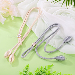 2 Stück 2 Farben Nylon-Tropfen-Vorhanghalterseil&nbsp;AJEW-TADJ0001-33