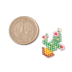 Подвески из бисера в виде кактуса PALLOY-MZ00455