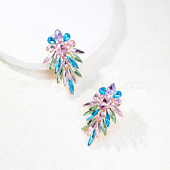 Boucles d'oreilles à tige en alliage plaqué or véritable 18 carat&nbsp;IN6700-1