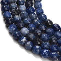 Природный содалит бисер нитей&nbsp;G-C280-B02-6mm