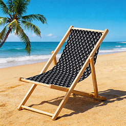 1 chaise en tissu polycoton à motif d'ancre&nbsp;AJEW-GF0015-38H